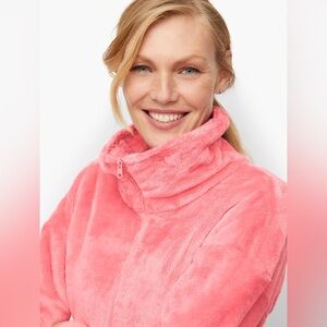 Talbots Soft Fleece Funnel Neck Jacket Size 3x